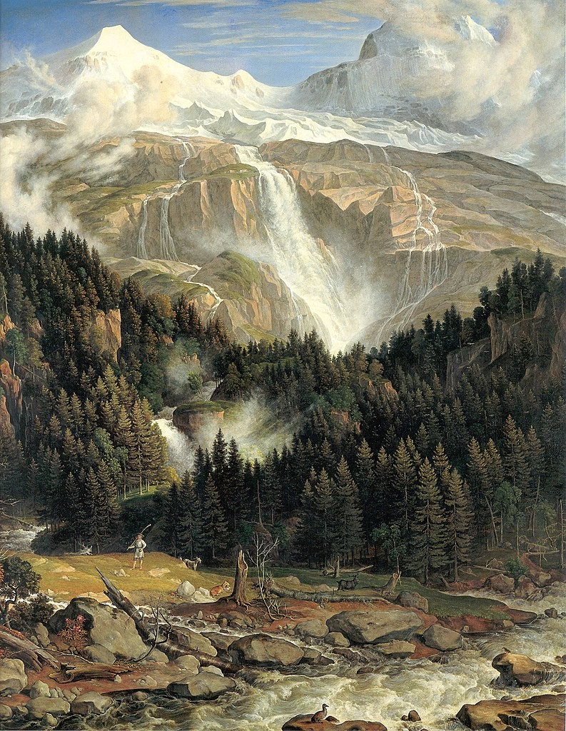 Le cascate di Schmadribach, 1821 - Neue Pinakothek, Monaco di Baviera